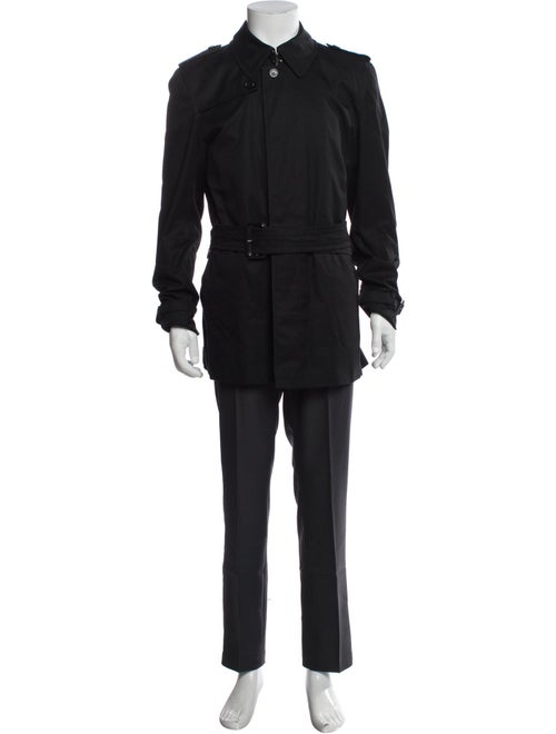 Burberry London Nova Check Pattern Trench Coat