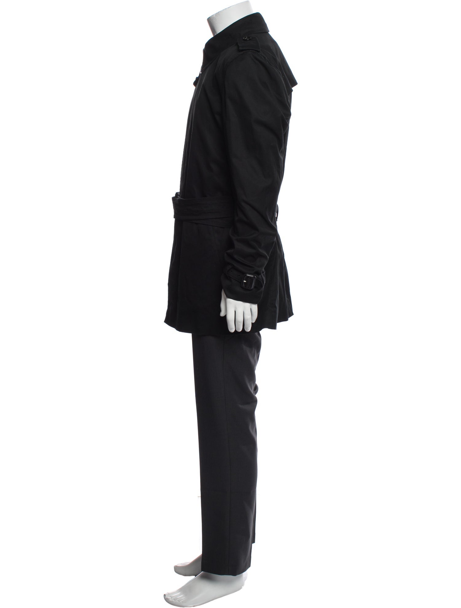 Burberry London Nova Check Pattern Trench Coat