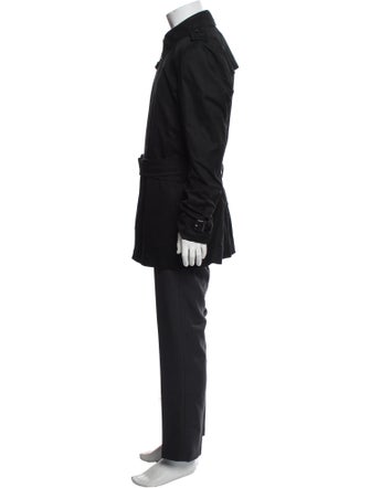 Burberry London Nova Check Pattern Trench Coat