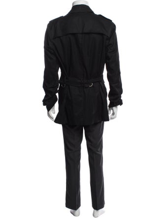 Burberry London Nova Check Pattern Trench Coat