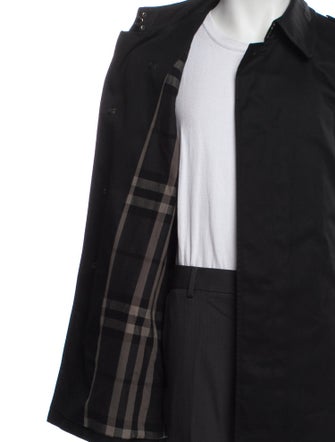 Burberry London Nova Check Pattern Trench Coat