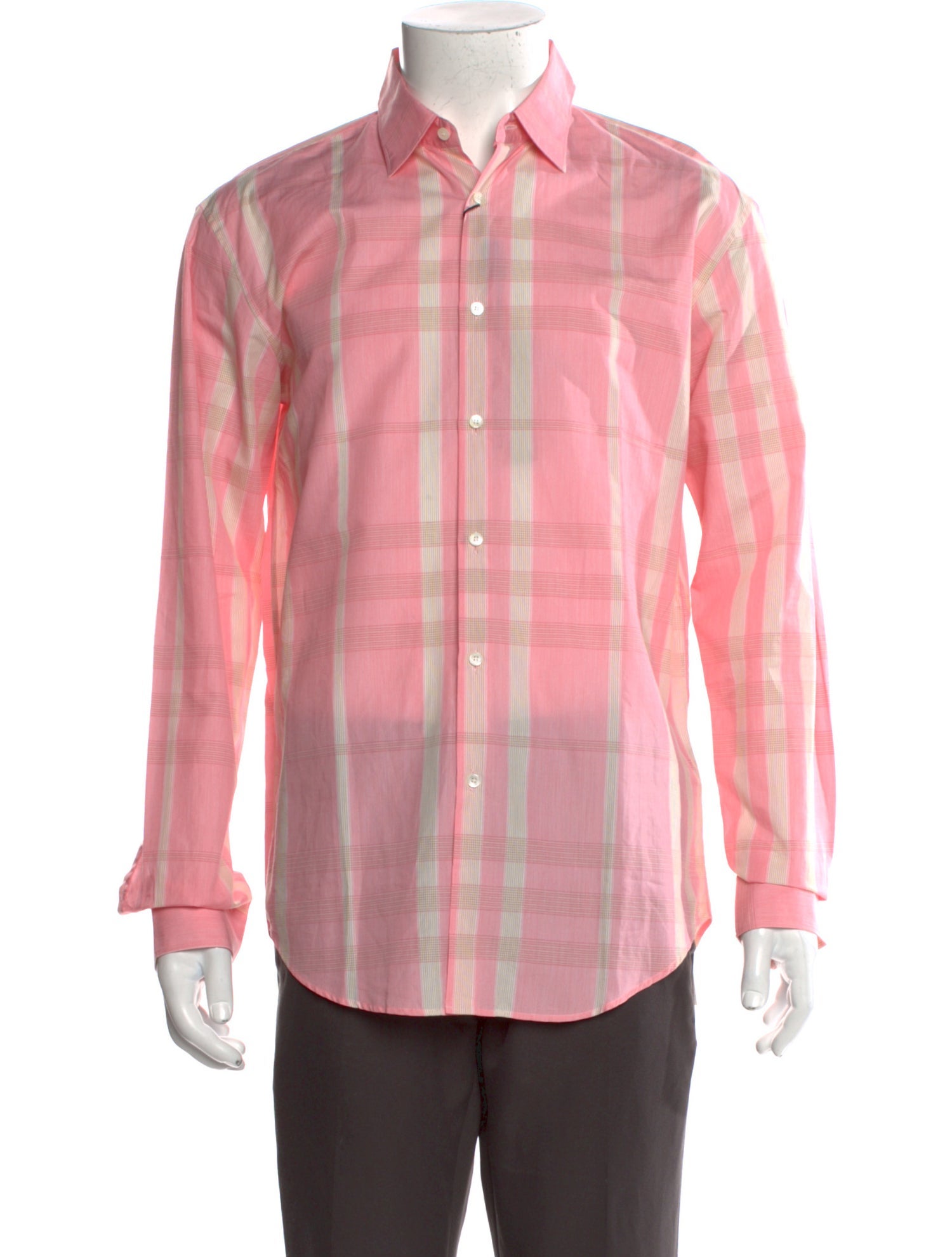 Burberry London Exploded Check Pattern Long Sleeve Shirt w/ Tags