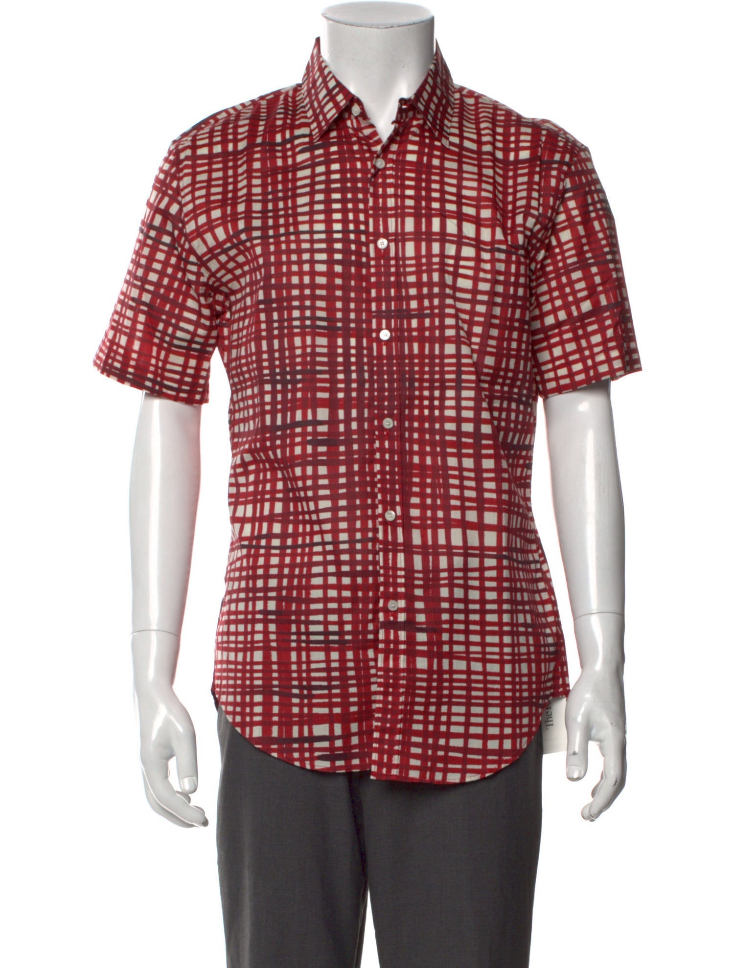 Burberry London Plaid Print Short Sleeve Shirt w/ Tags