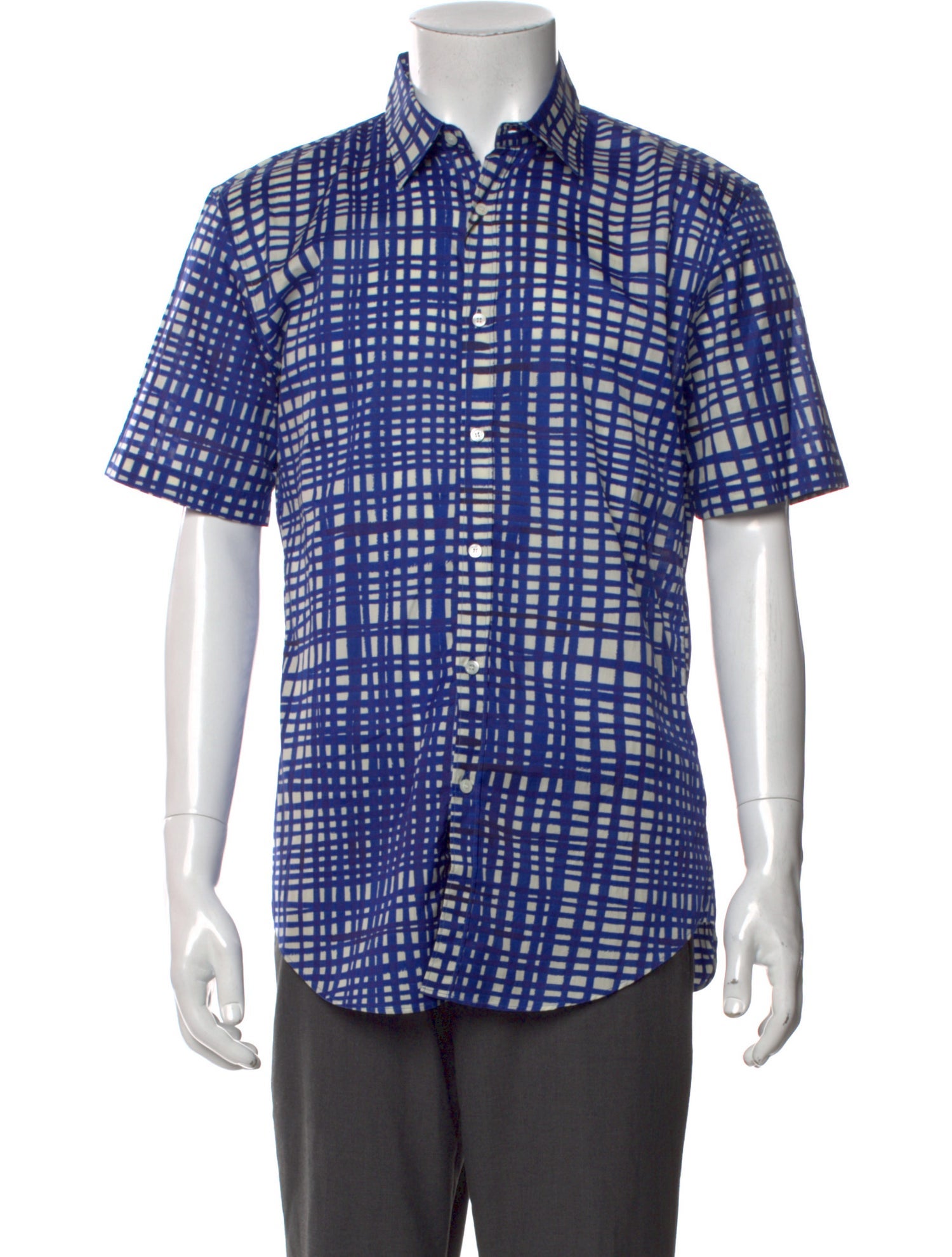 Burberry London Plaid Print Short Sleeve Shirt w/ Tags