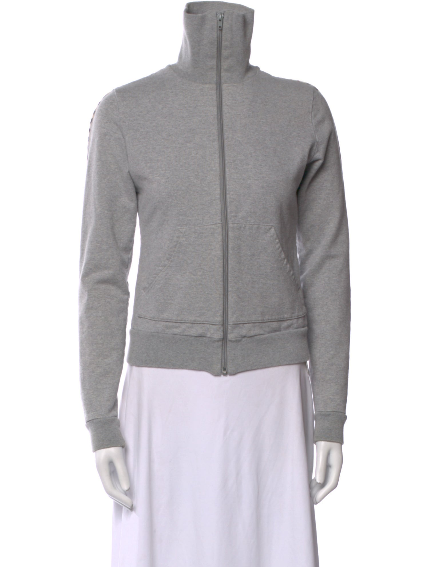 Burberry London Mock Neck Long Sleeve Sweatshirt