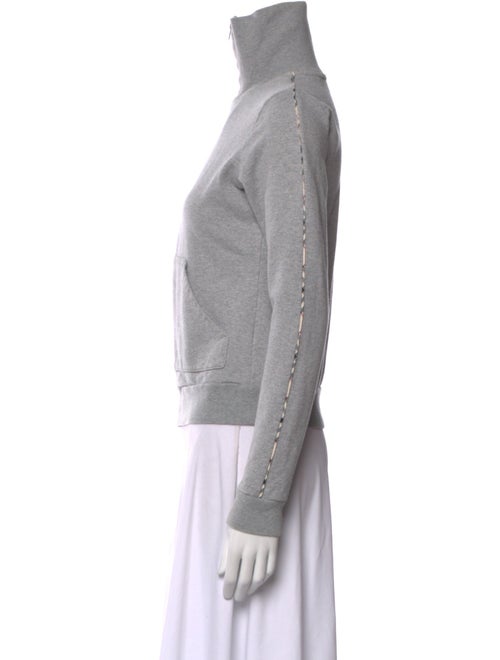 Burberry London Mock Neck Long Sleeve Sweatshirt