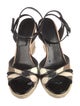 Burberry London House Check Pattern Patent Leather Espadrilles