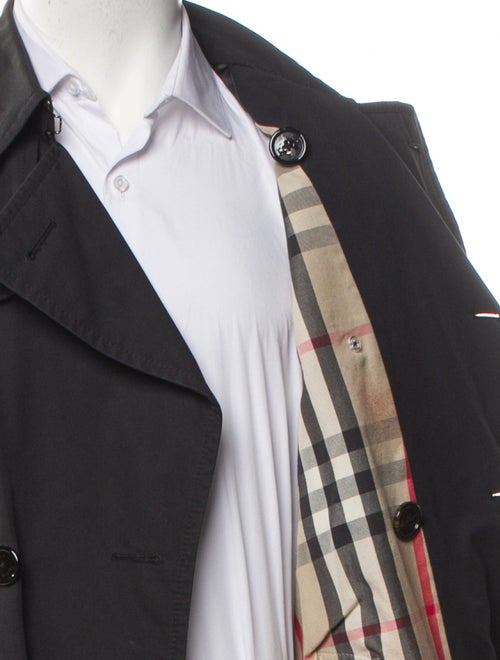 Burberry London House Check Pattern Trench Coat