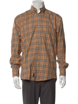 Burberry London Nova Check Pattern Long Sleeve Shirt