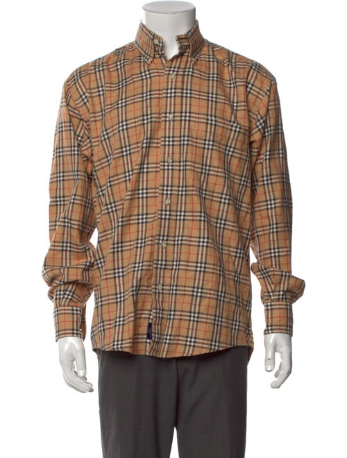 Burberry London Nova Check Pattern Long Sleeve Shirt