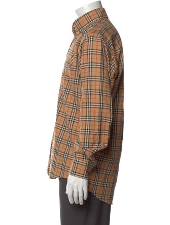 Burberry London Nova Check Pattern Long Sleeve Shirt