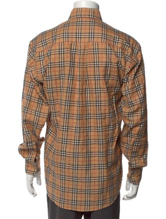 Burberry London Nova Check Pattern Long Sleeve Shirt