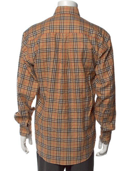 Burberry London Nova Check Pattern Long Sleeve Shirt