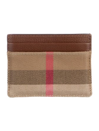 Burberry London Canvas Printed Card Holder