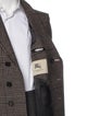 Burberry London Lambswool Houndstooth Print Overcoat