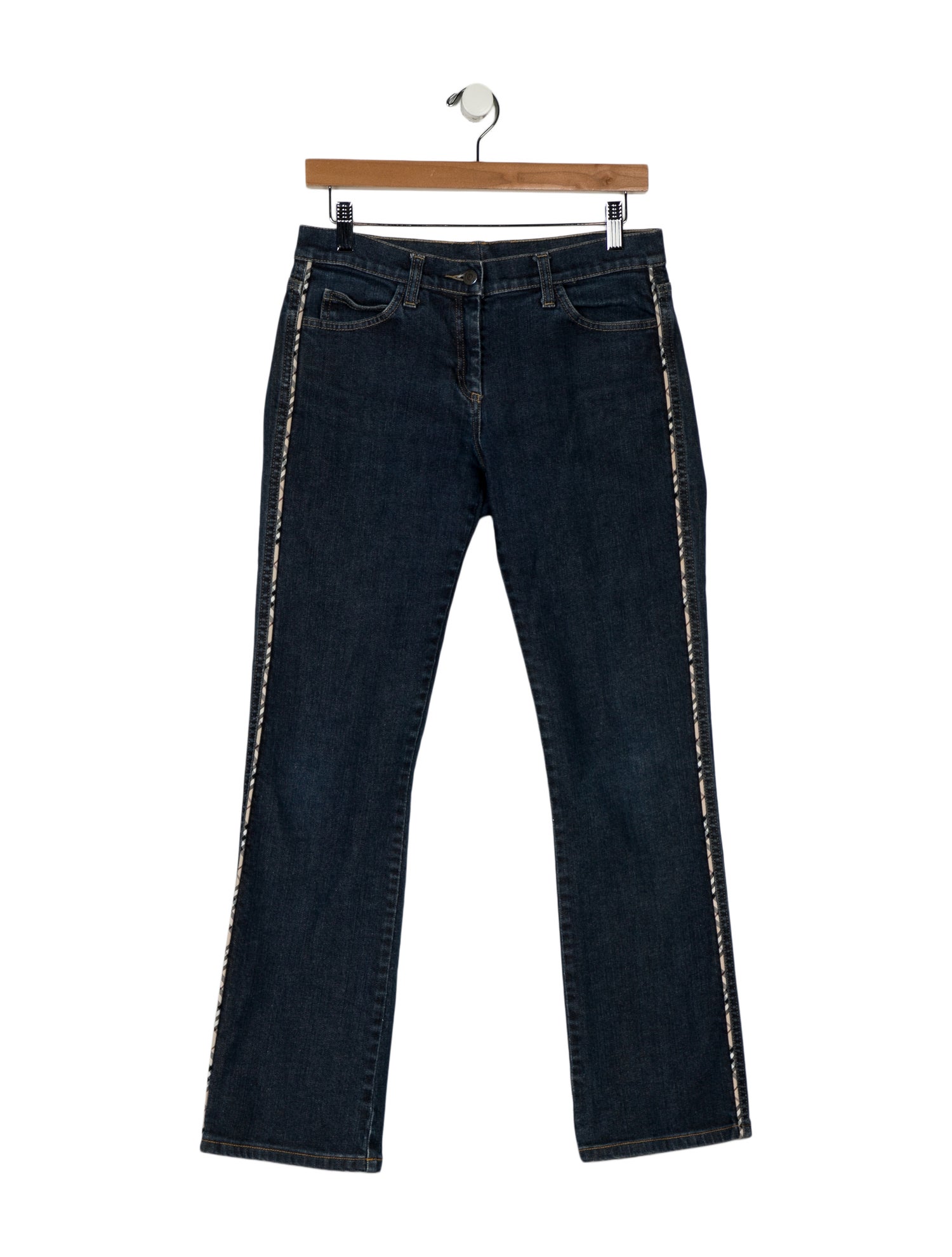 Burberry London Mid-Rise Straight Leg Jeans