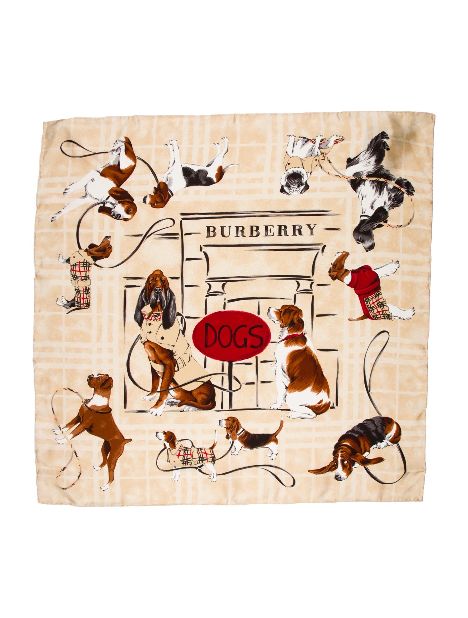 Burberry London Silk Printed Scarf