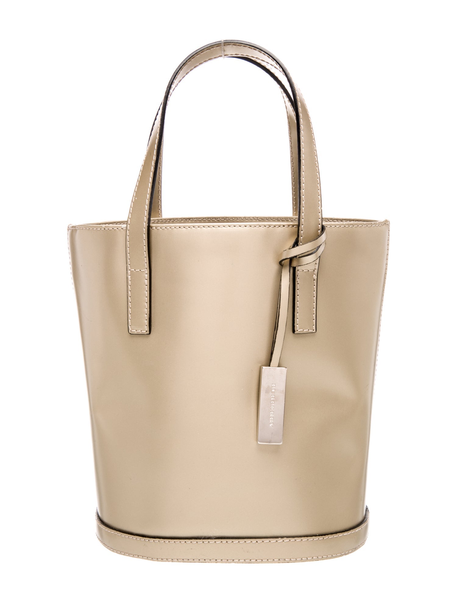 Burberry London Leather Top Handle Bag