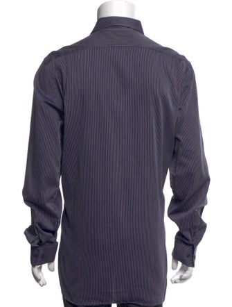 Burberry London Striped Long Sleeve Dress Shirt