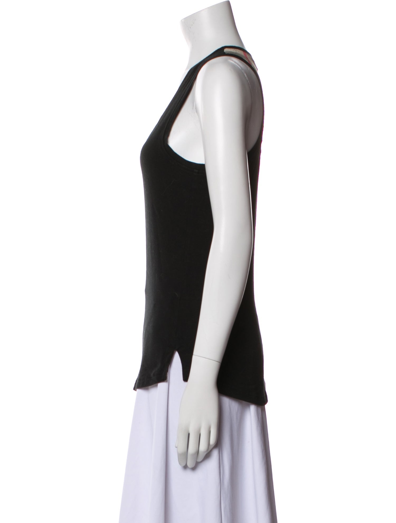 Burberry London Scoop Neck Sleeveless Top
