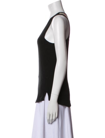 Burberry London Scoop Neck Sleeveless Top