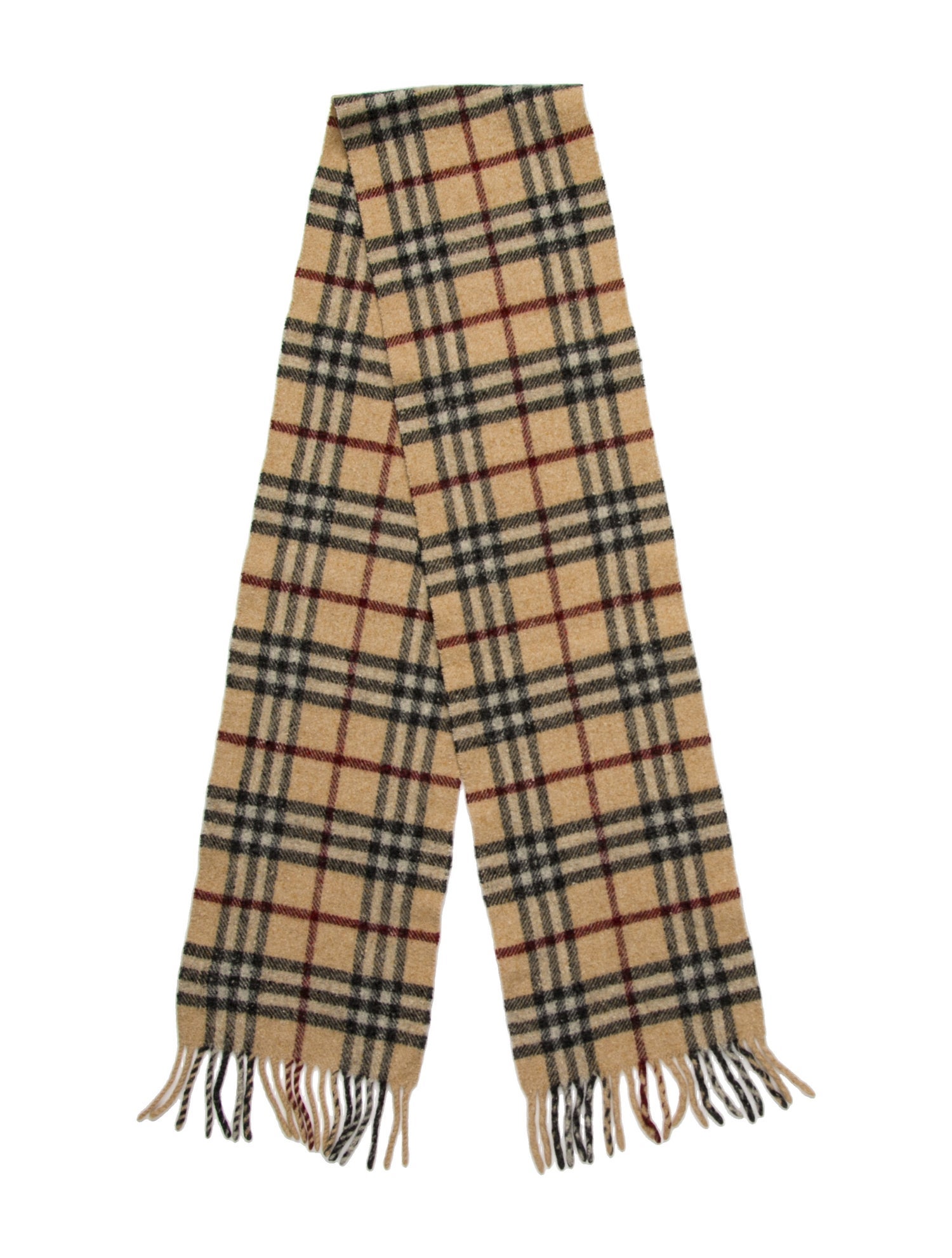 Burberry London Lambswool Nova Check Pattern Scarf