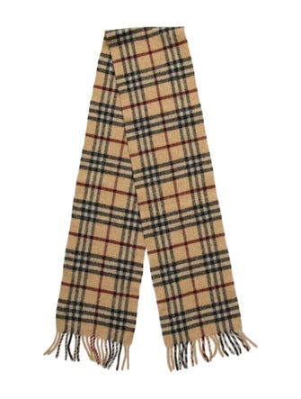 Burberry London Lambswool Nova Check Pattern Scarf
