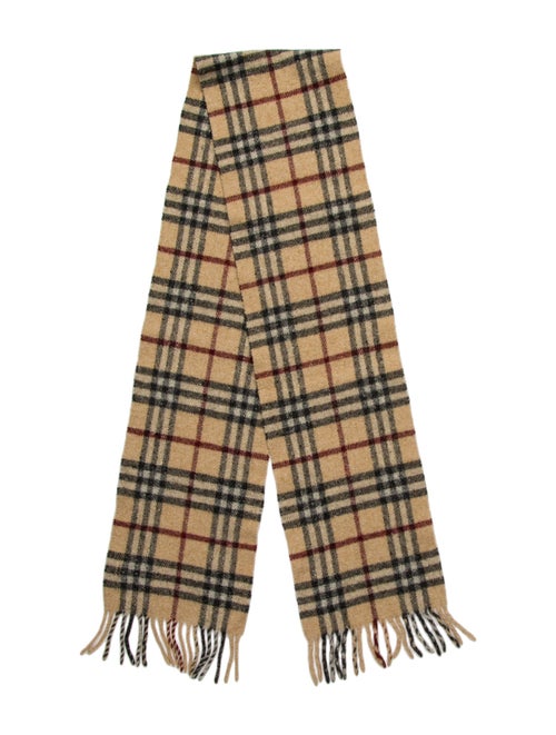 Burberry London Lambswool Nova Check Pattern Scarf