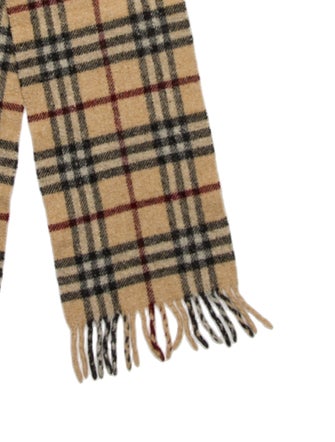 Burberry London Lambswool Nova Check Pattern Scarf