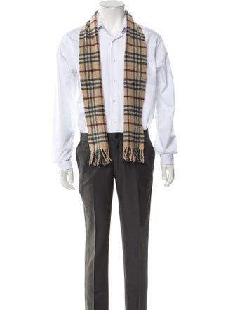 Burberry London Lambswool Nova Check Pattern Scarf