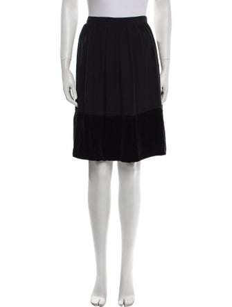 Burberry London Silk Knee-Length Skirt