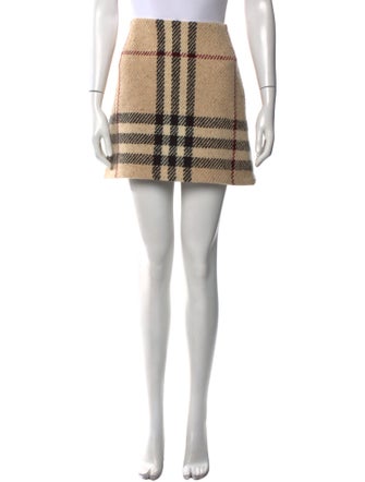 Burberry London Wool Mini Skirt