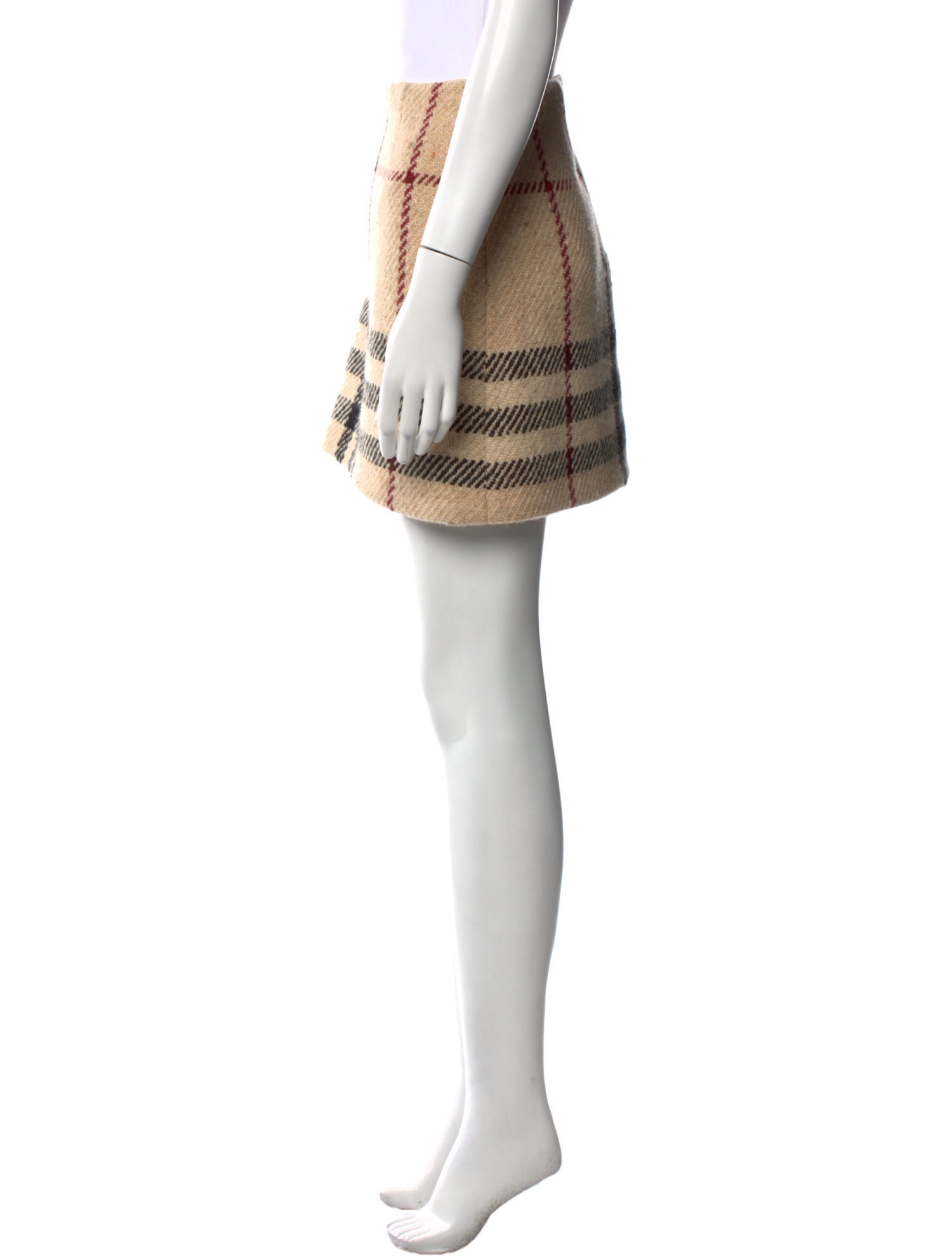 Burberry London Wool Mini Skirt