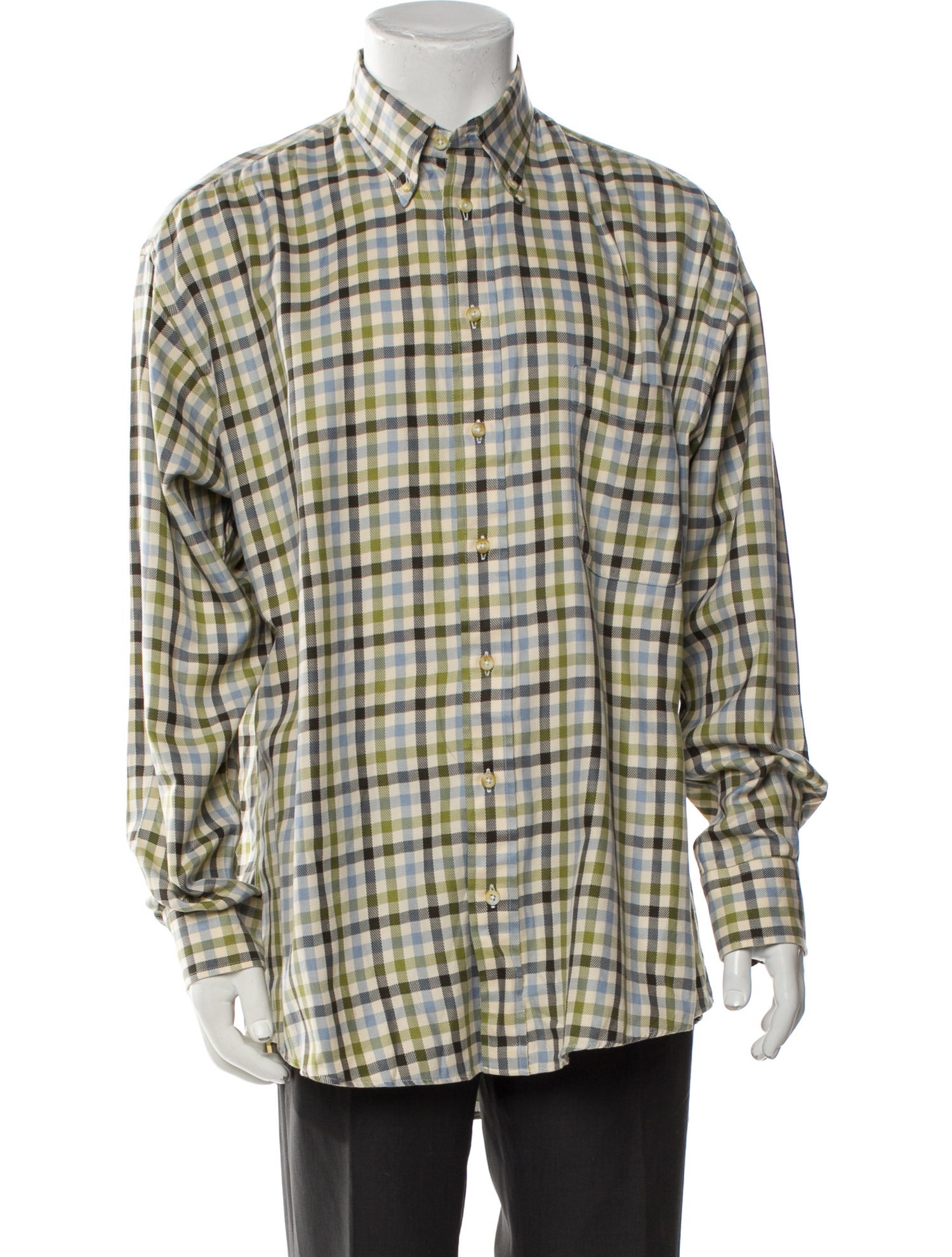 Burberry London Nova Check Pattern Long Sleeve Shirt