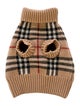 Burberry London Patterned Virgin Wool Dog Sweater