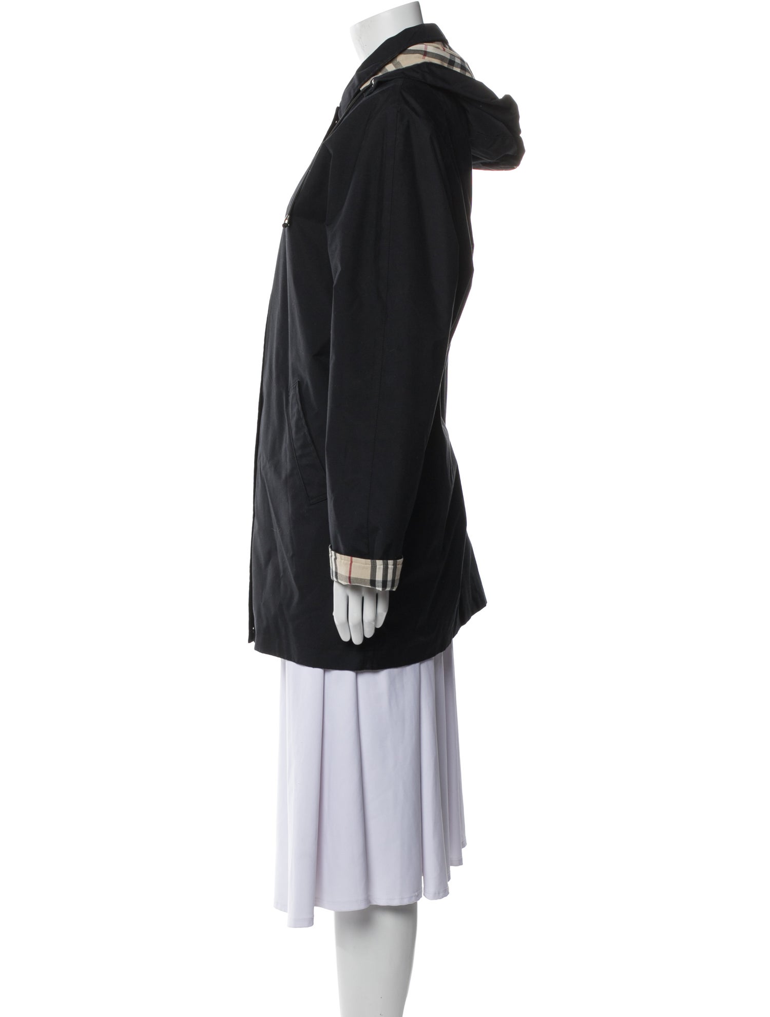 Burberry London Plaid Print Utility Jacket