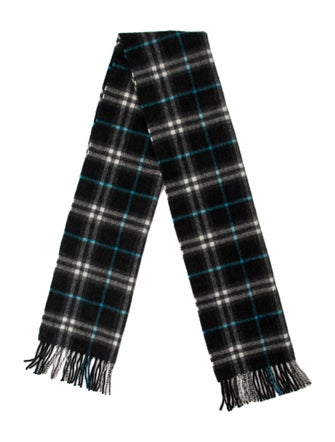 Burberry London Cashmere House Check Pattern Scarf