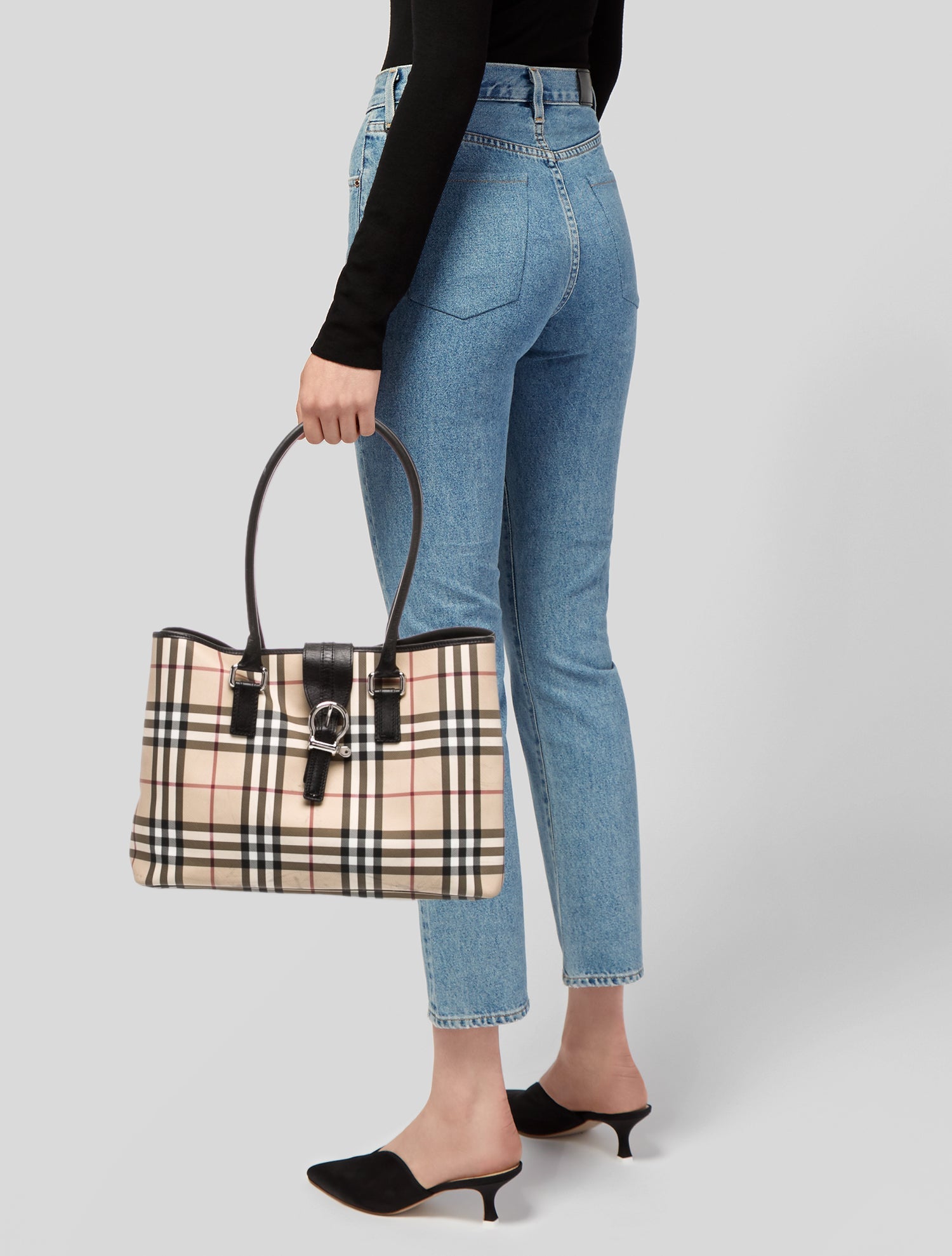 Burberry London Nova Check Tote Vintage