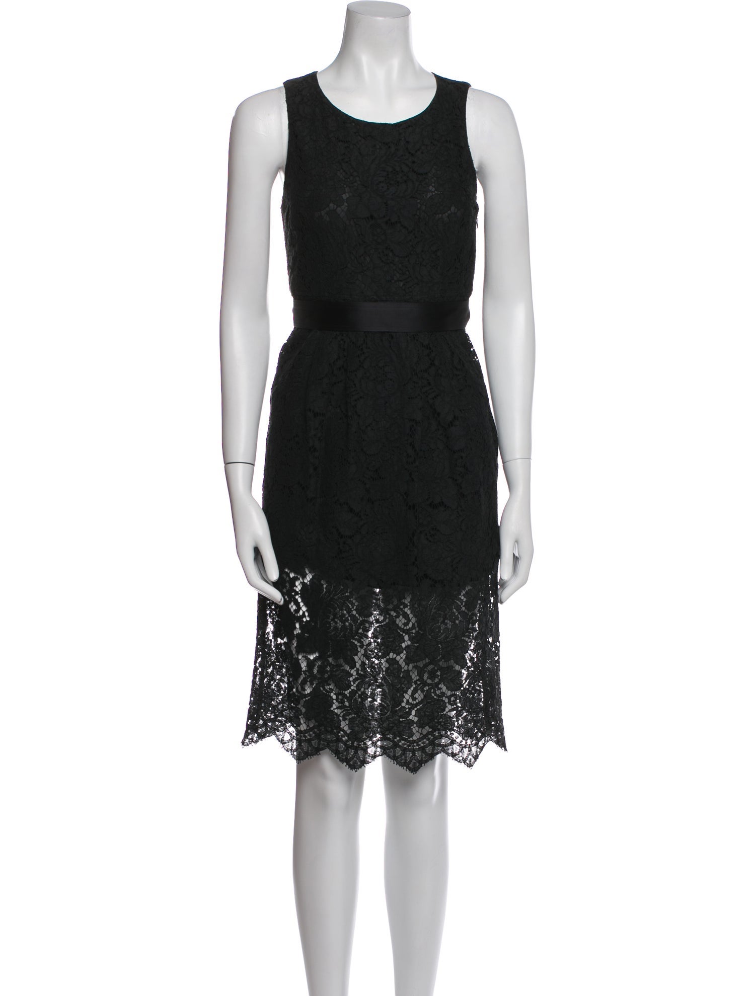 Burberry London Lace Pattern Knee-Length Dress