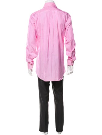 Burberry London Striped Long Sleeve Dress Shirt