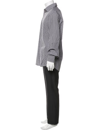 Burberry London Plaid Print Long Sleeve Shirt