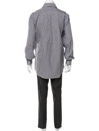 Burberry London Plaid Print Long Sleeve Shirt