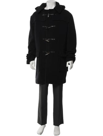 Burberry London Nova Check Pattern Wool Parka