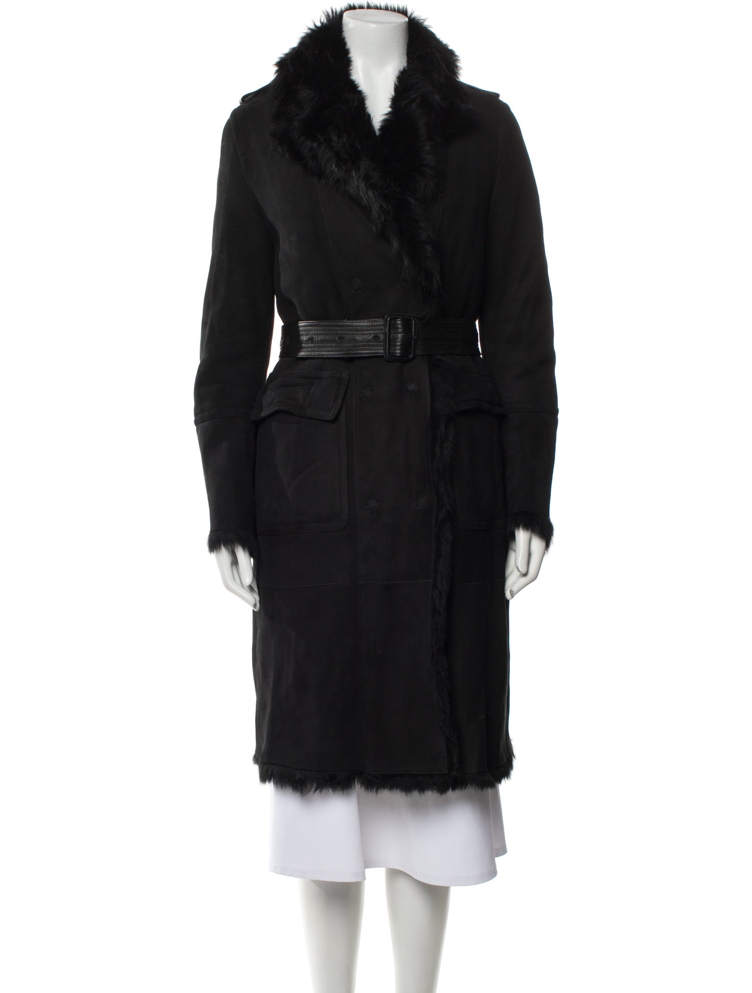 Burberry London Shearling Fur Coat