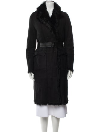 Burberry London Shearling Fur Coat