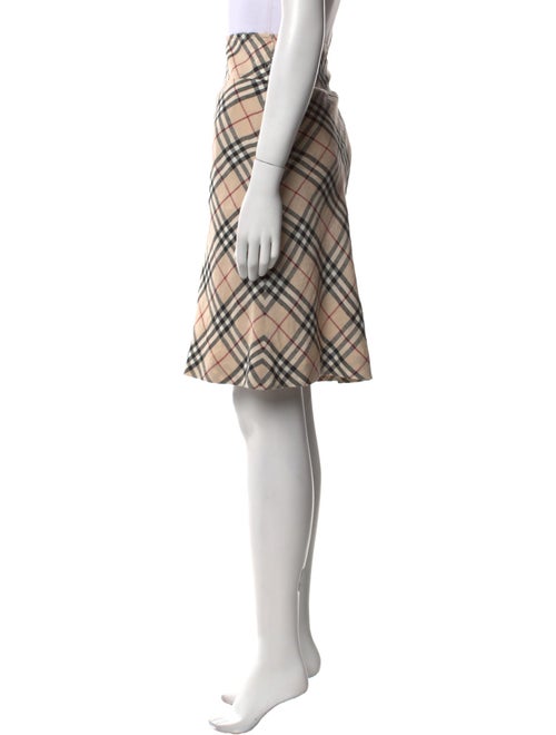 Burberry London Linen Knee-Length Skirt