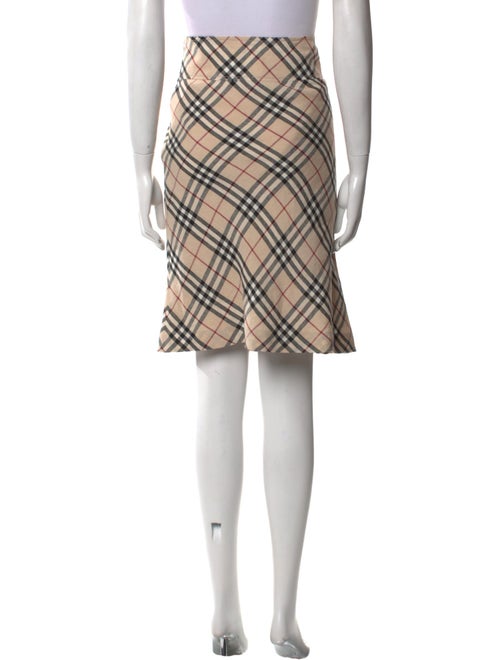 Burberry London Linen Knee-Length Skirt
