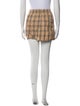 Burberry London House Check Pattern Flat Front Shorts