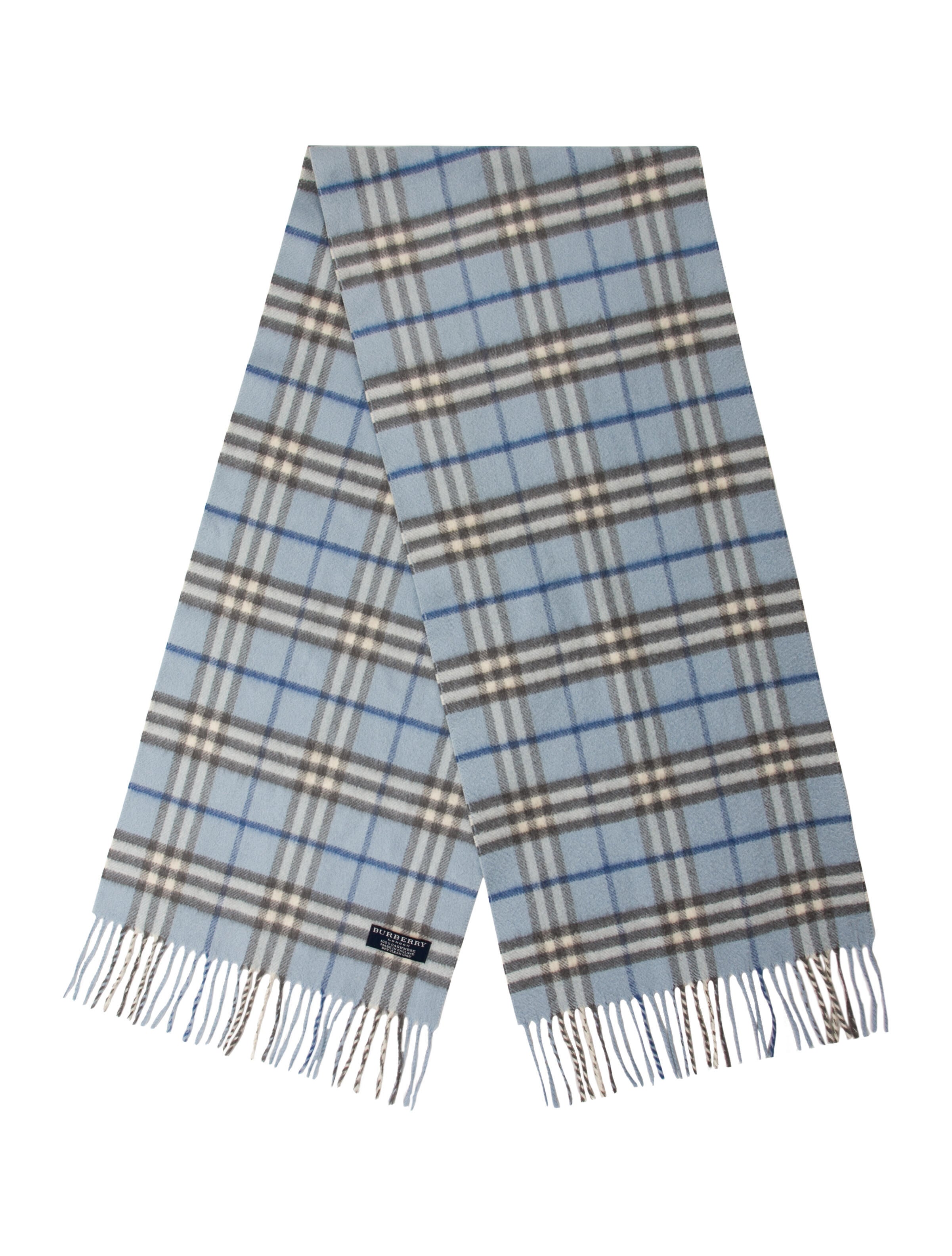 Burberry London Cashmere House Check Pattern Scarf