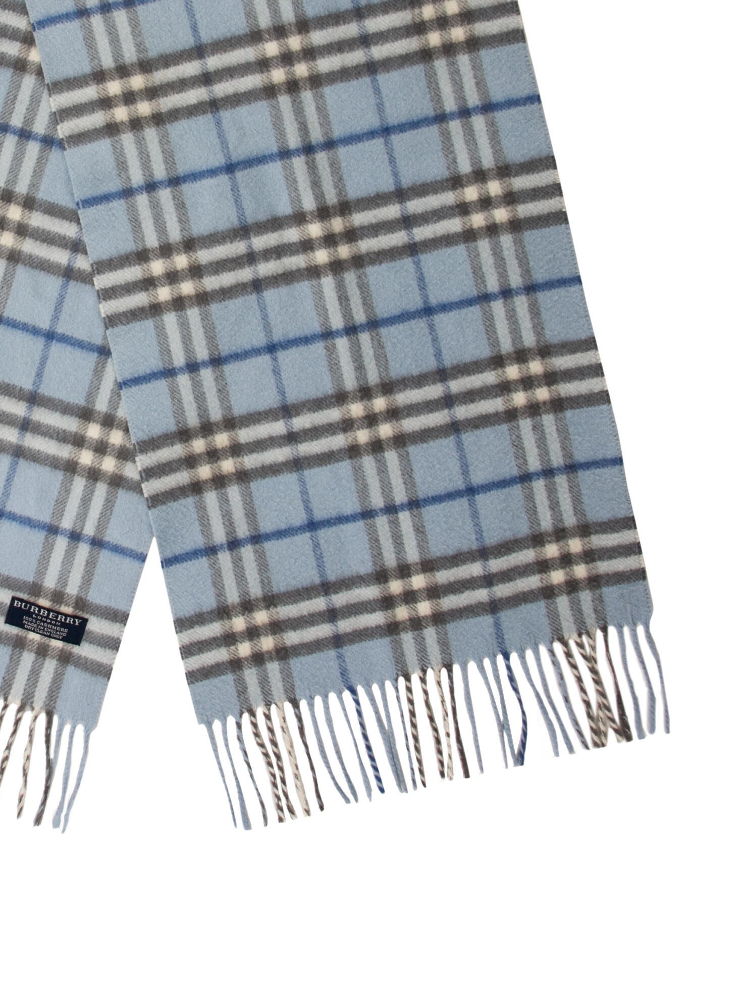 Burberry London Cashmere House Check Pattern Scarf